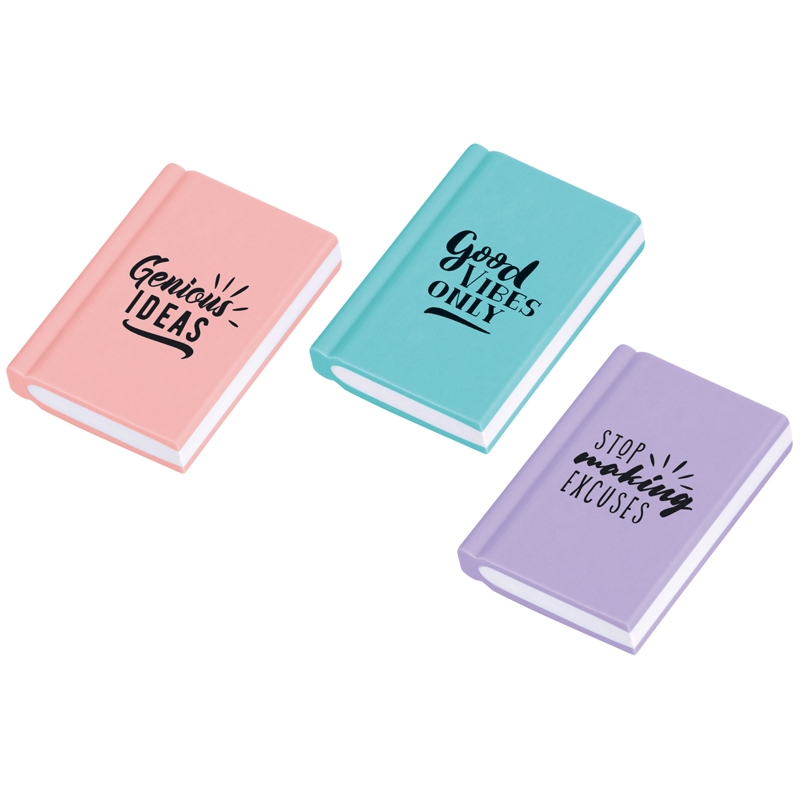 Ластик Berlingo "Notebook", термопластичная резина, цвета ассорти, 48*34*8mm, Зеленый;фиолетовый;розовый, Blc_00560
Ластик Berlingo "Notebook", термопластичная резина, цвета ассорти, 48*34*8mm, Зеленый;фиолетовый;розовый, Blc_00560