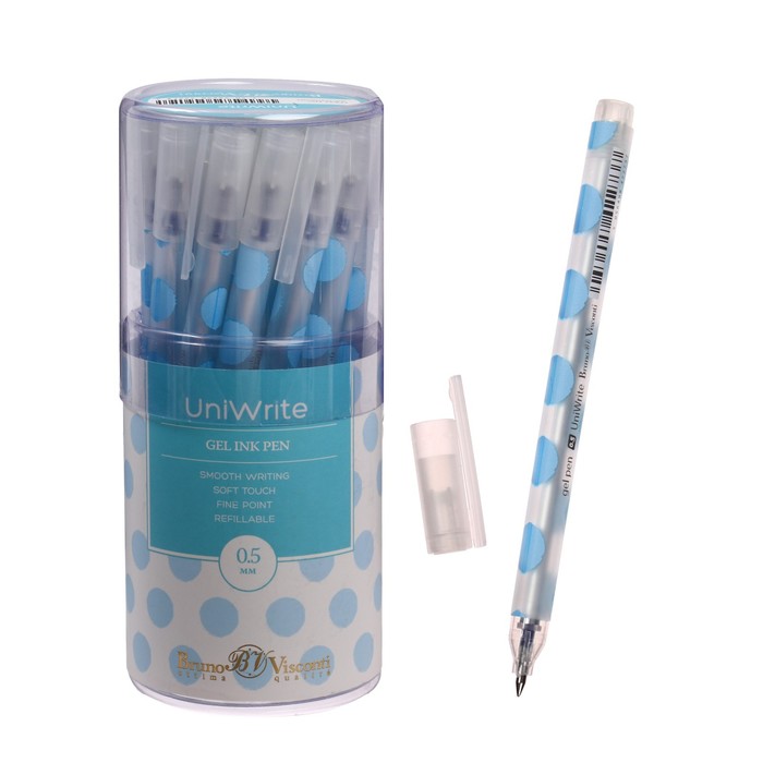 Ручка гелевая Bruno Visconti UniWrite LIGHT BLUE POLKA DOTS, 0,5 мм, синие чернила (2 шт)
Ручка гелевая Bruno Visconti UniWrite LIGHT BLUE POLKA DOTS, 0,5 мм, синие чернила (2 шт)