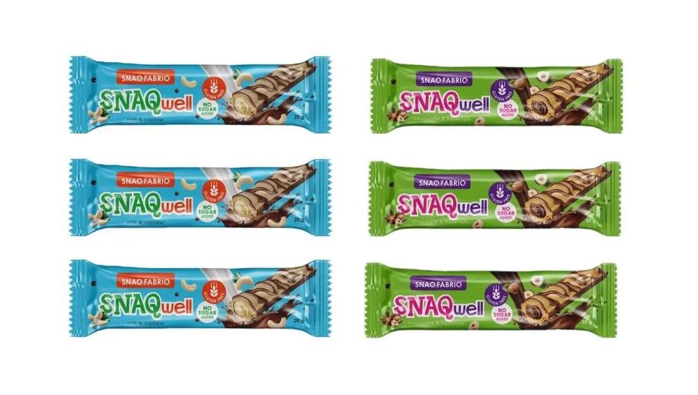 Вафли с начинкой Snaq Fabriq, Ассорти вкусов 6х20г, Вафли с начинкой Snaq Fabriq SNAQwell, Ассорти
Вафли с начинкой Snaq Fabriq, Ассорти вкусов 6х20г, Вафли с начинкой Snaq Fabriq SNAQwell, Ассорти