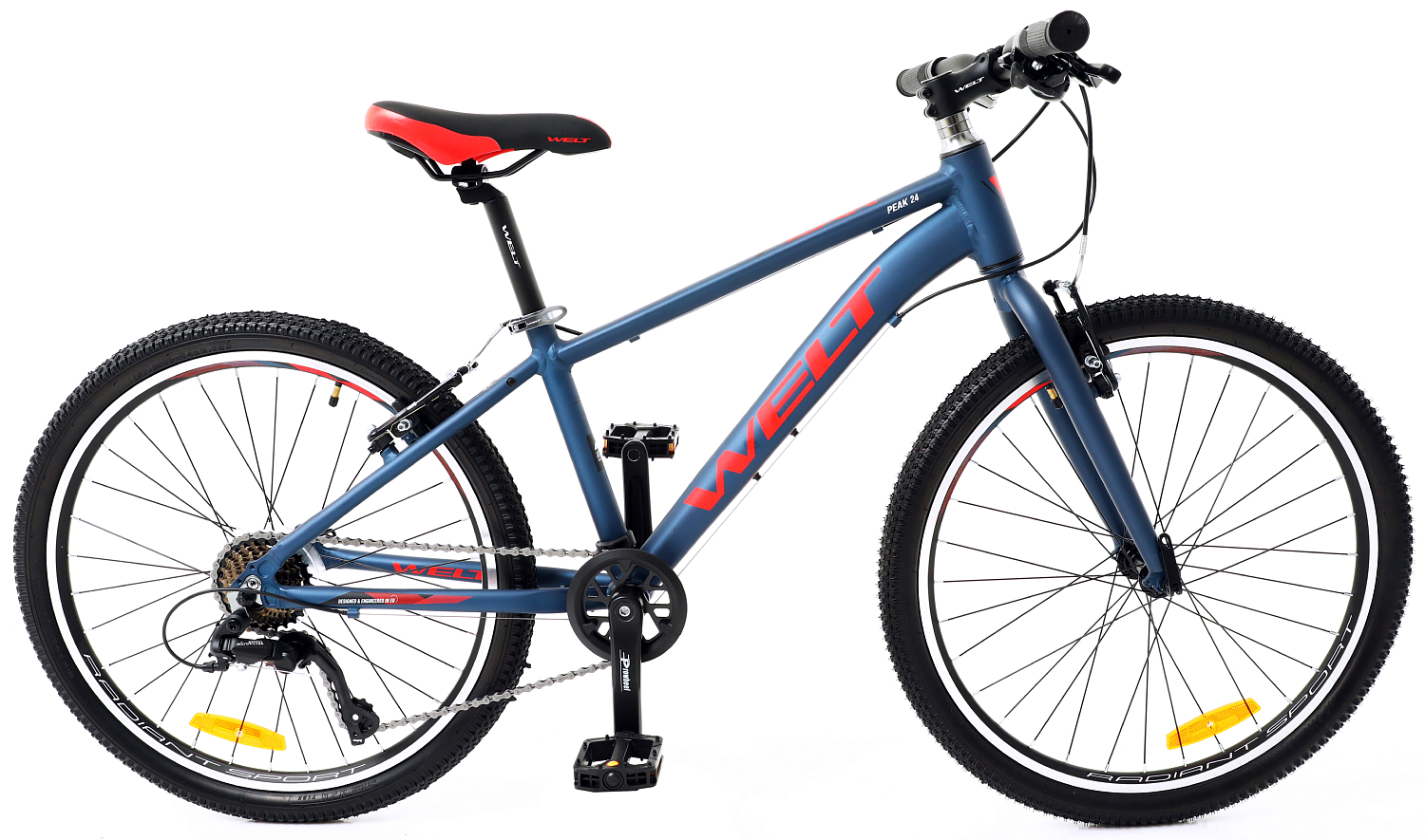 фото Велосипед welt peak 24 rigid 2022 13" blue/grey