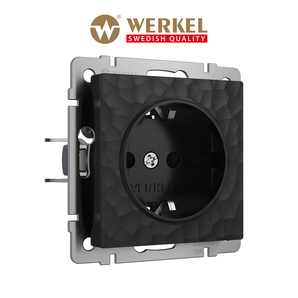 Встраиваемая розетка Werkel W1271108 Hammer черный с заземлением и шторками 16 А, Розетка с заземлением и шторками
Встраиваемая розетка Werkel W1271108 Hammer черный с заземлением и шторками 16 А, Розетка с заземлением и шторками