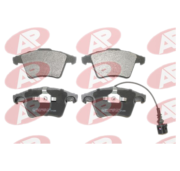 Колодки тормозные дисковые передн VW: MULTIVAN V 03-, TRANSPORTER V c бортовой AP 05P1205
Колодки тормозные дисковые передн VW: MULTIVAN V 03-, TRANSPORTER V c бортовой AP 05P1205