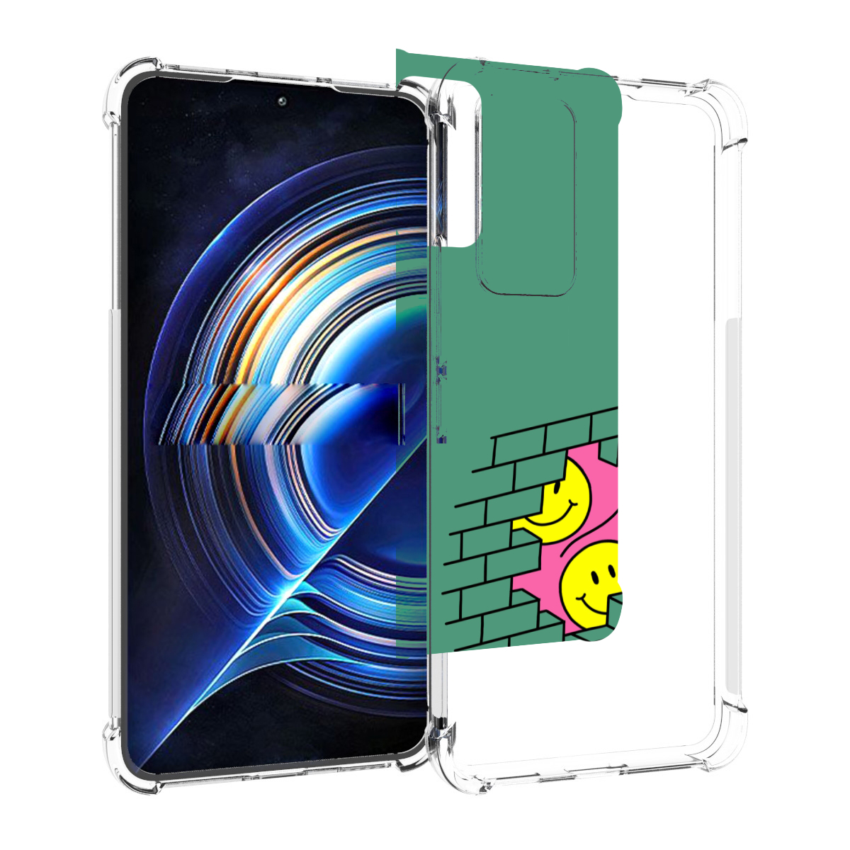 фото Чехол mypads шарики в стене для tecno camon 19 neo