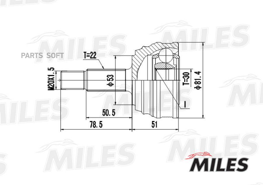 Шрус Vw Caddy/G2/G3/Passat/Polo/Seat Cordoba/Ibiza 1.0-1.9d 83-04 Нар. Miles арт. GA20514
Шрус Vw Caddy/G2/G3/Passat/Polo/Seat Cordoba/Ibiza 1.0-1.9d 83-04 Нар. Miles арт. GA20514