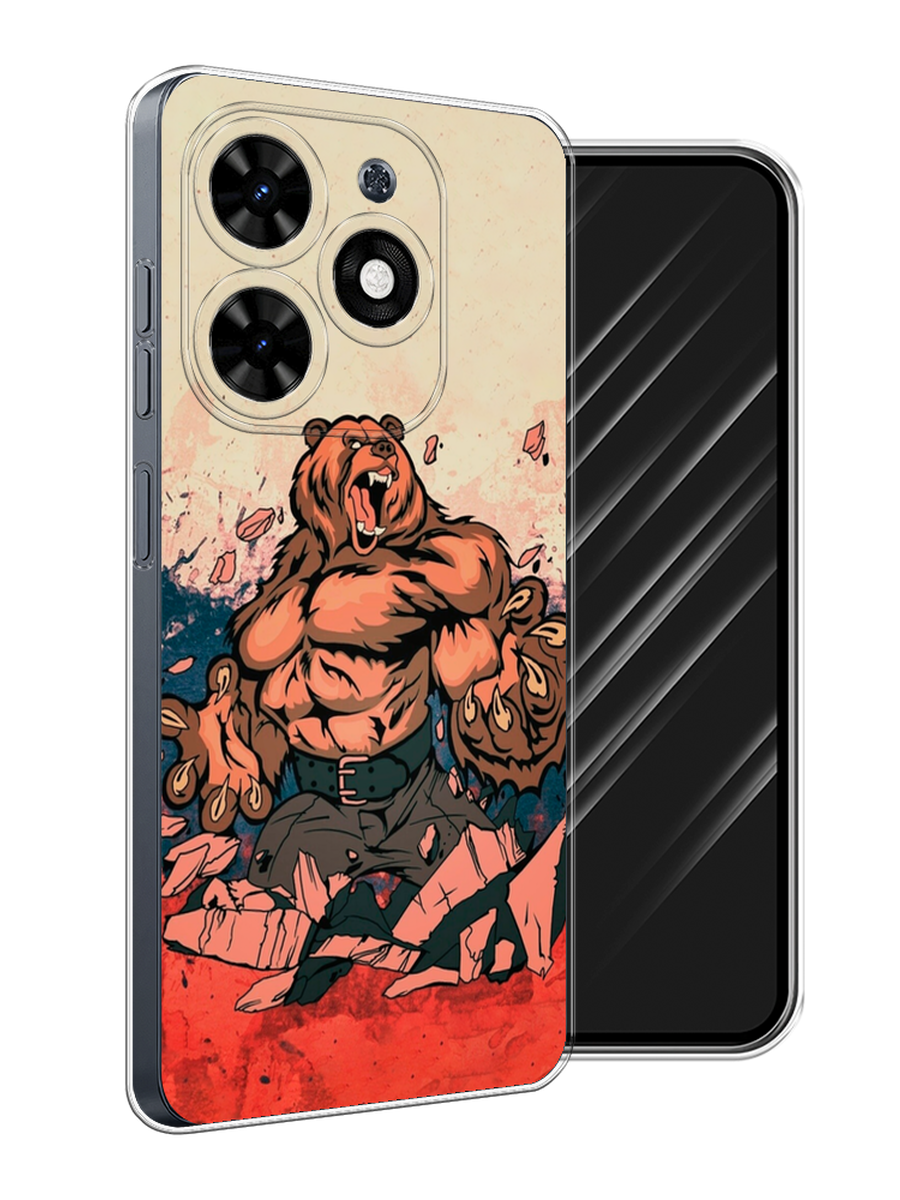 Чехол Awog на Tecno Spark 20C "Медведь с флагом РФ", Коричневый;синий;красный, 304950-1
Чехол Awog на Tecno Spark 20C "Медведь с флагом РФ", Коричневый;синий;красный, 304950-1