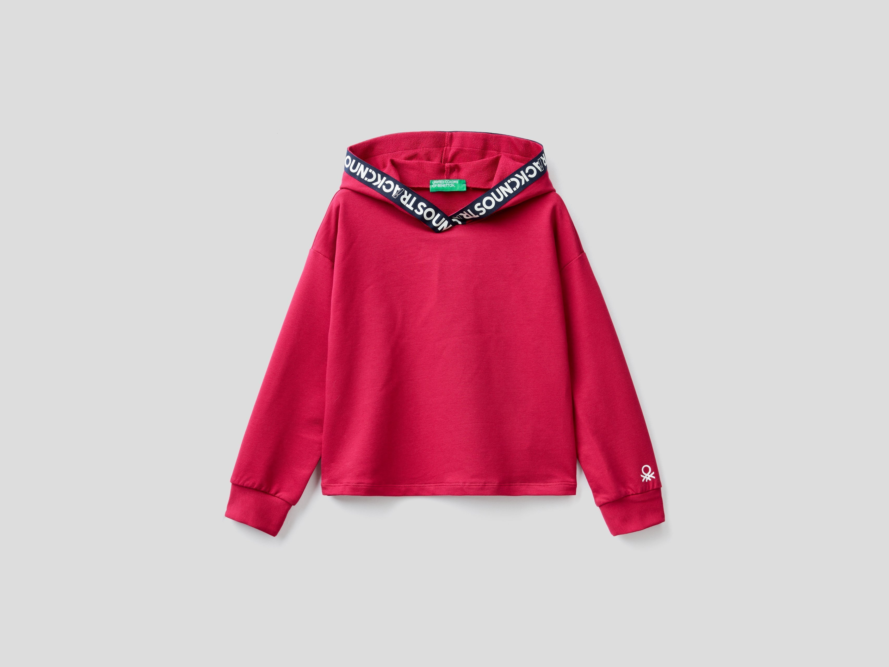 фото Толстовка для девочек benetton цв. фиолетовый р.116 united colors of benetton