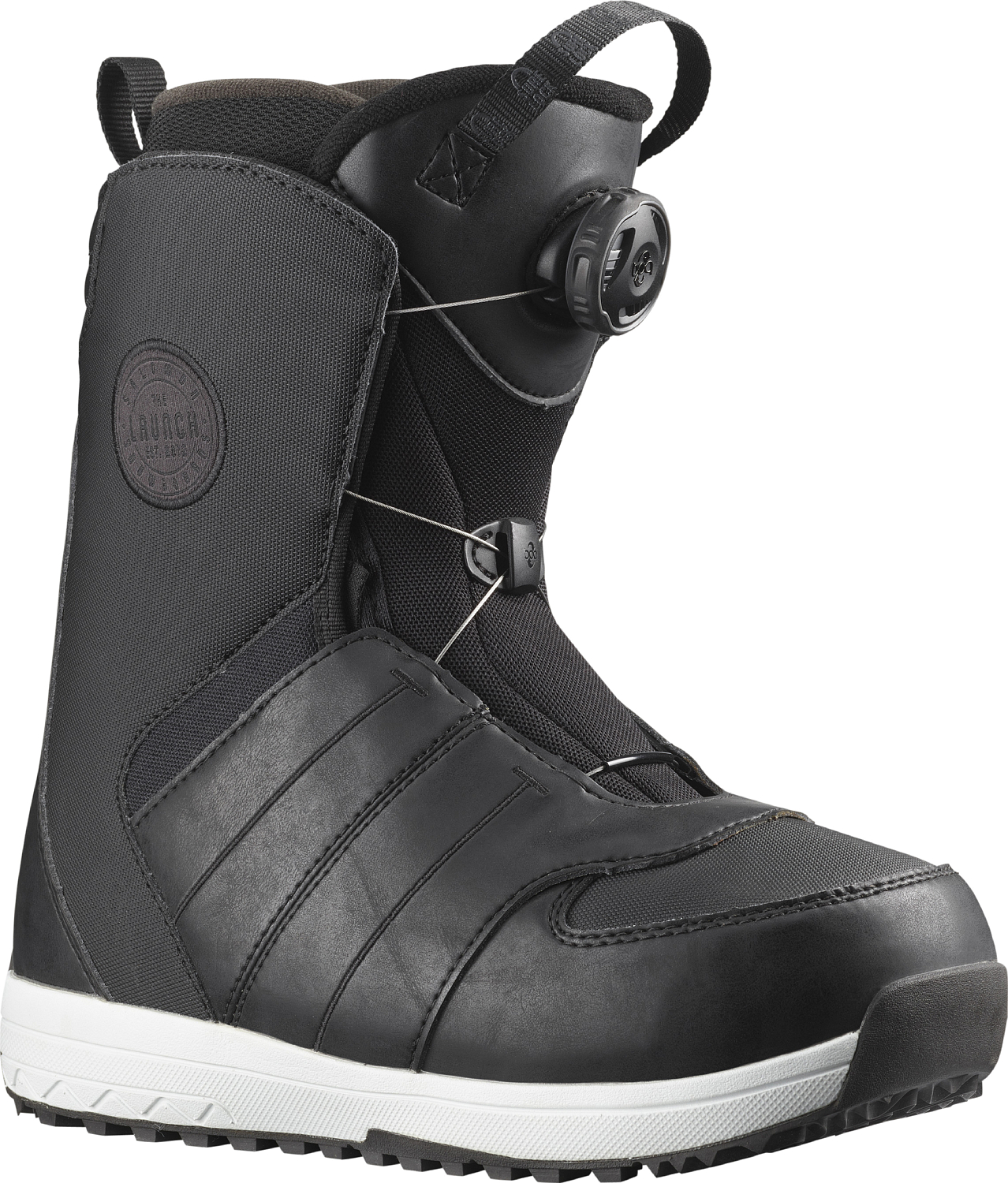 фото Ботинки для сноуборда salomon launch boa jr black/black/black (см:24)