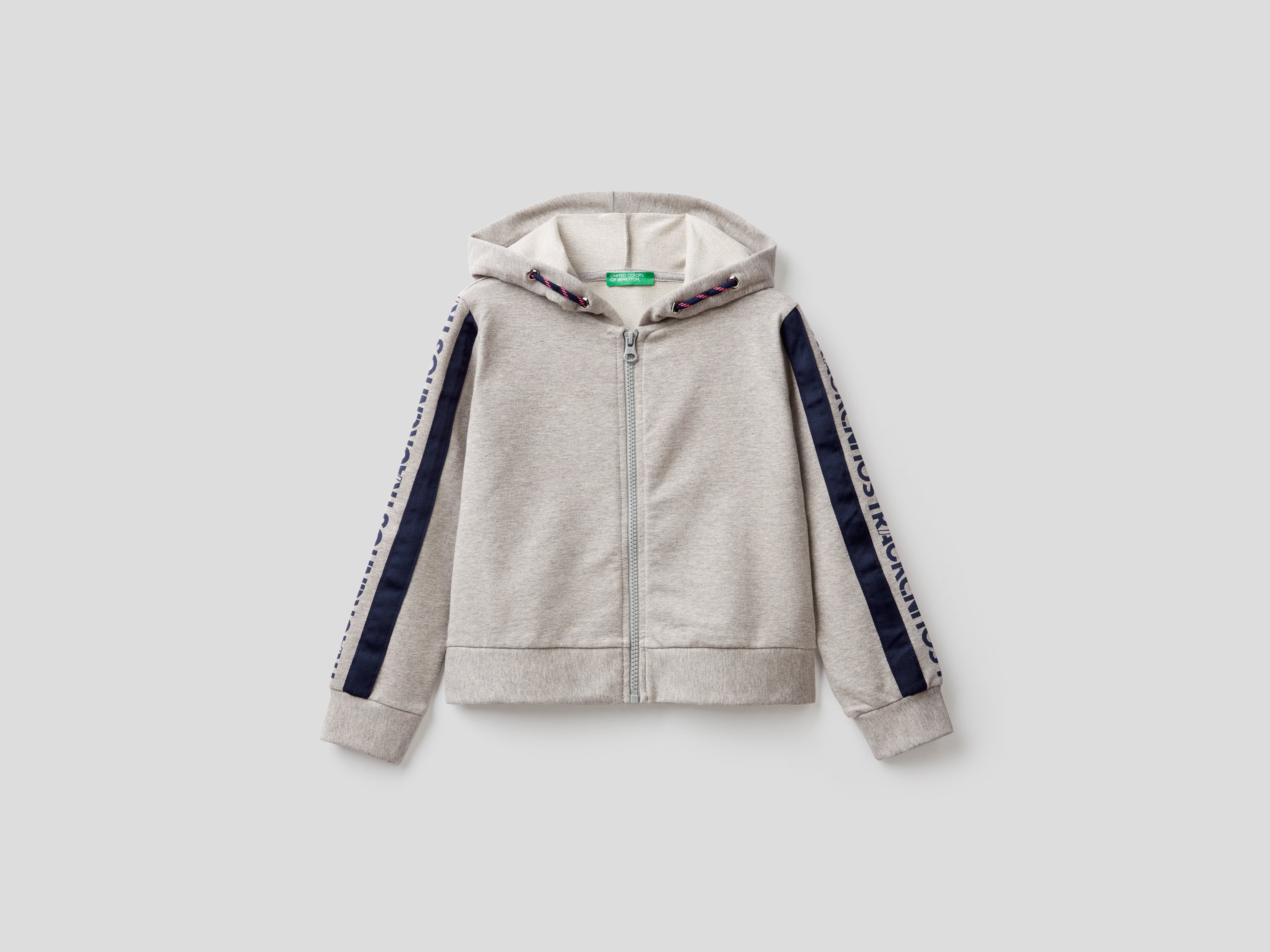 фото Толстовка для девочек benetton цв. серый р.146 united colors of benetton