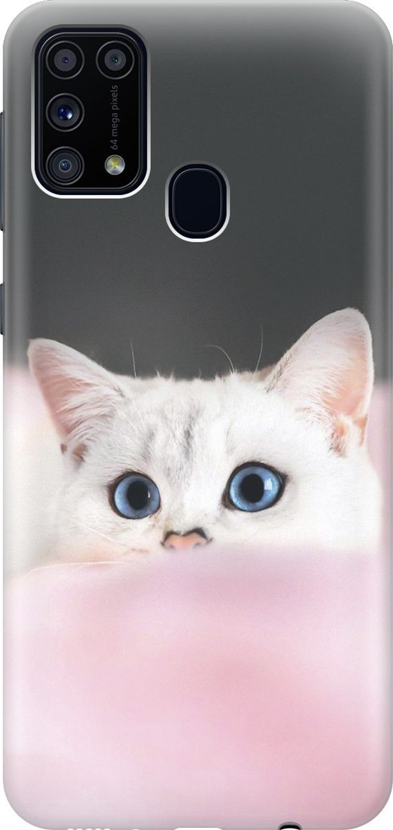 Силиконовый чехол на Samsung Galaxy M31 с принтом "Кот на розовом пледе", Белый;розовый, 2316
Силиконовый чехол на Samsung Galaxy M31 с принтом "Кот на розовом пледе", Белый;розовый, 2316