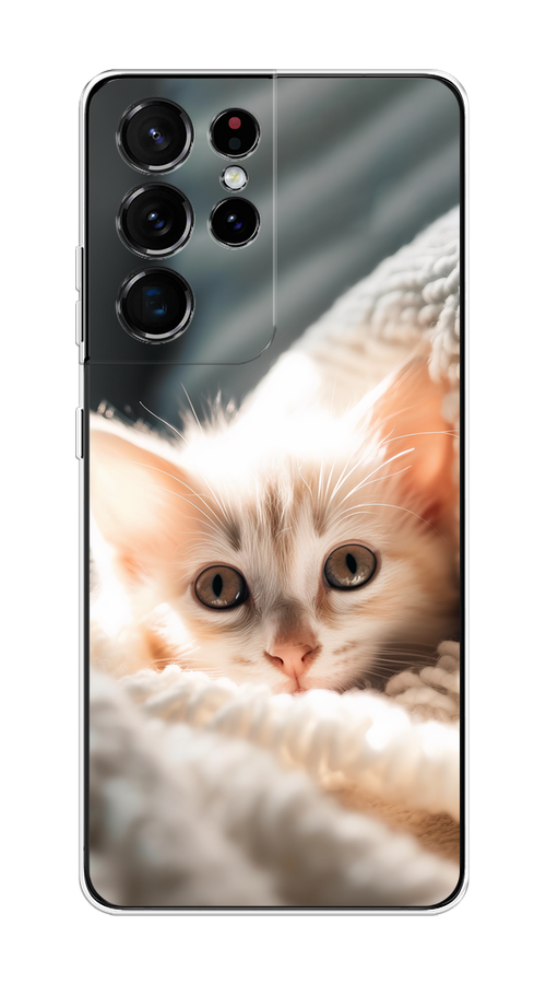 Чехол на Samsung Galaxy S21 Ultra "Белый шкодливый котенок", Серый;белый;бежевый;оранжевый, 2102250-1
Чехол на Samsung Galaxy S21 Ultra "Белый шкодливый котенок", Серый;белый;бежевый;оранжевый, 2102250-1