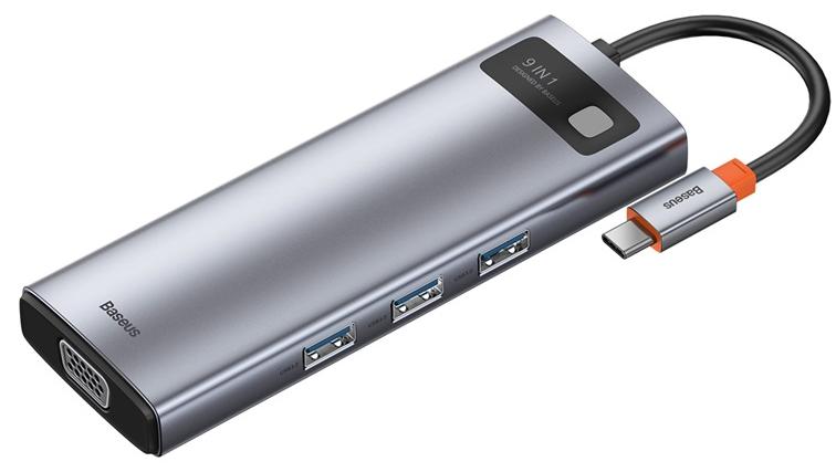 Хаб Baseus Metal Gleam Series 9-in-1 CAHUB-CU0G (Space Grey), Metal Gleam Series 9-in-1
Хаб Baseus Metal Gleam Series 9-in-1 CAHUB-CU0G (Space Grey), Metal Gleam Series 9-in-1