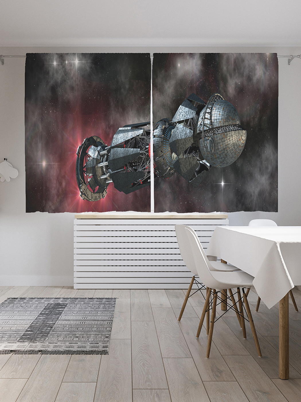 Шторы JoyArty с фотопечатью "Космическая станция" из сатена, 290х180 см, Космическая станция
Шторы JoyArty с фотопечатью "Космическая станция" из сатена, 290х180 см, Космическая станция