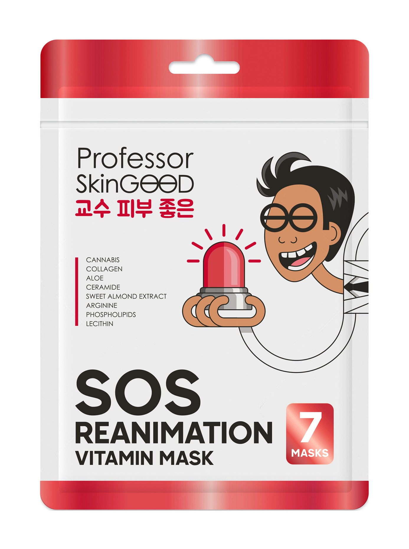 Набор масок для лица Professor Skingood SOS Reanimation Vitamin ткань, восстановление 7 шт
Набор масок для лица Professor Skingood SOS Reanimation Vitamin ткань, восстановление 7 шт