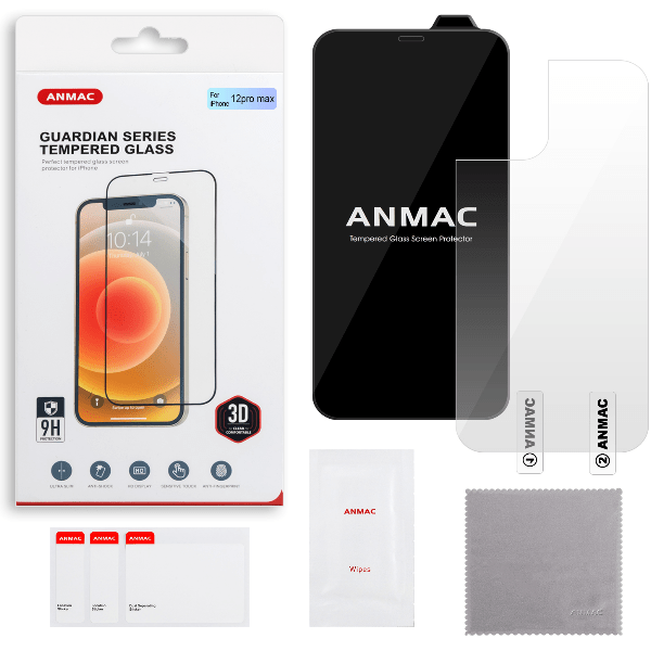 Защитное стекло ANMAC для iPhone 12 Pro Max + пленка назад 3D черный Арт.1137390, Защитное стекло ANMAC для iPhone 12 Pro Max + пленка назад 3D черный
Защитное стекло ANMAC для iPhone 12 Pro Max + пленка назад 3D черный Арт.1137390, Защитное стекло ANMAC для iPhone 12 Pro Max + пленка назад 3D черный