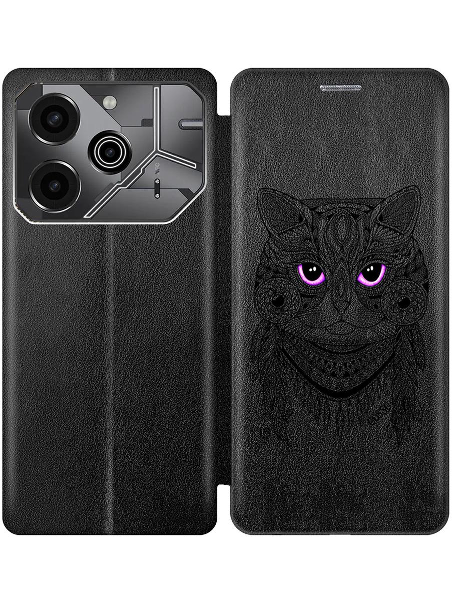 Чехол-книжка на Tecno Pova 6 Pro с принтом "Розовоглазая кошка" черный, Черный;прозрачный;фиолетовый, 781971012
Чехол-книжка на Tecno Pova 6 Pro с принтом "Розовоглазая кошка" черный, Черный;прозрачный;фиолетовый, 781971012