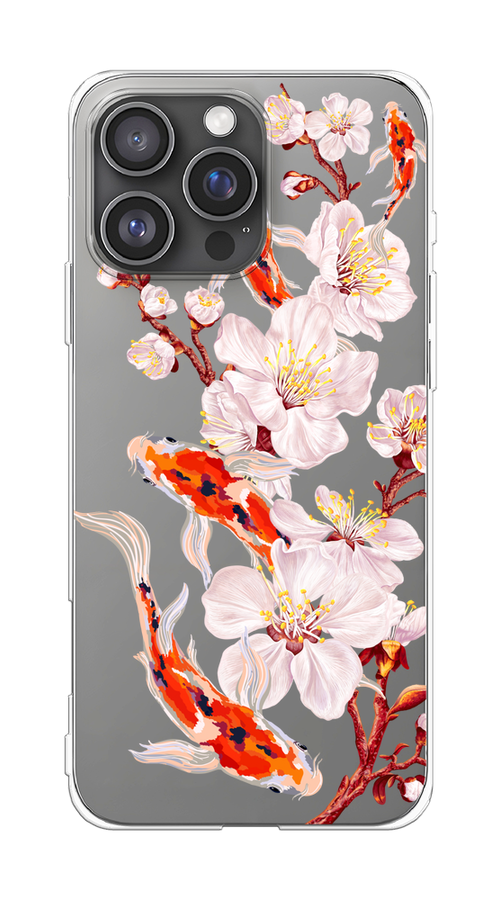 Чехол на Apple iPhone 16 Pro Max "Карпы и сакура", Оранжевый;розовый;бежевый;прозрачный, 16350-1
Чехол на Apple iPhone 16 Pro Max "Карпы и сакура", Оранжевый;розовый;бежевый;прозрачный, 16350-1