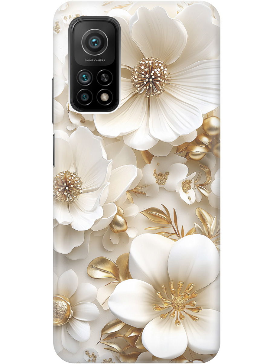 Силиконовый чехол на Xiaomi Mi 10T / 10T Pro с принтом "Золото на белых цветах", Прозрачный;белый;золотистый, 724124324
Силиконовый чехол на Xiaomi Mi 10T / 10T Pro с принтом "Золото на белых цветах", Прозрачный;белый;золотистый, 724124324