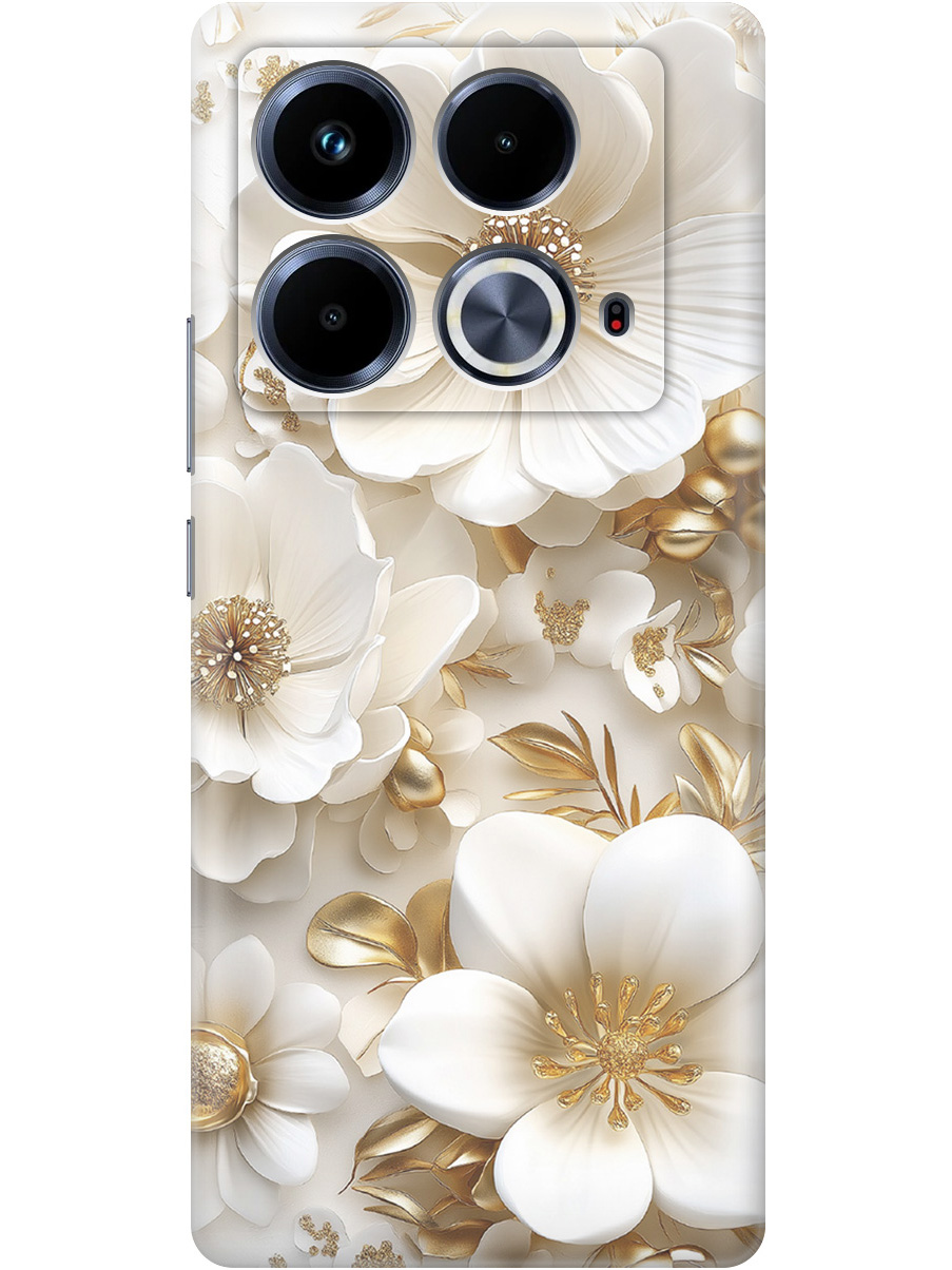 Силиконовый чехол на Infinix Note 40 с принтом "Золото на белых цветах", Прозрачный;белый;золотистый, 782626424
Силиконовый чехол на Infinix Note 40 с принтом "Золото на белых цветах", Прозрачный;белый;золотистый, 782626424