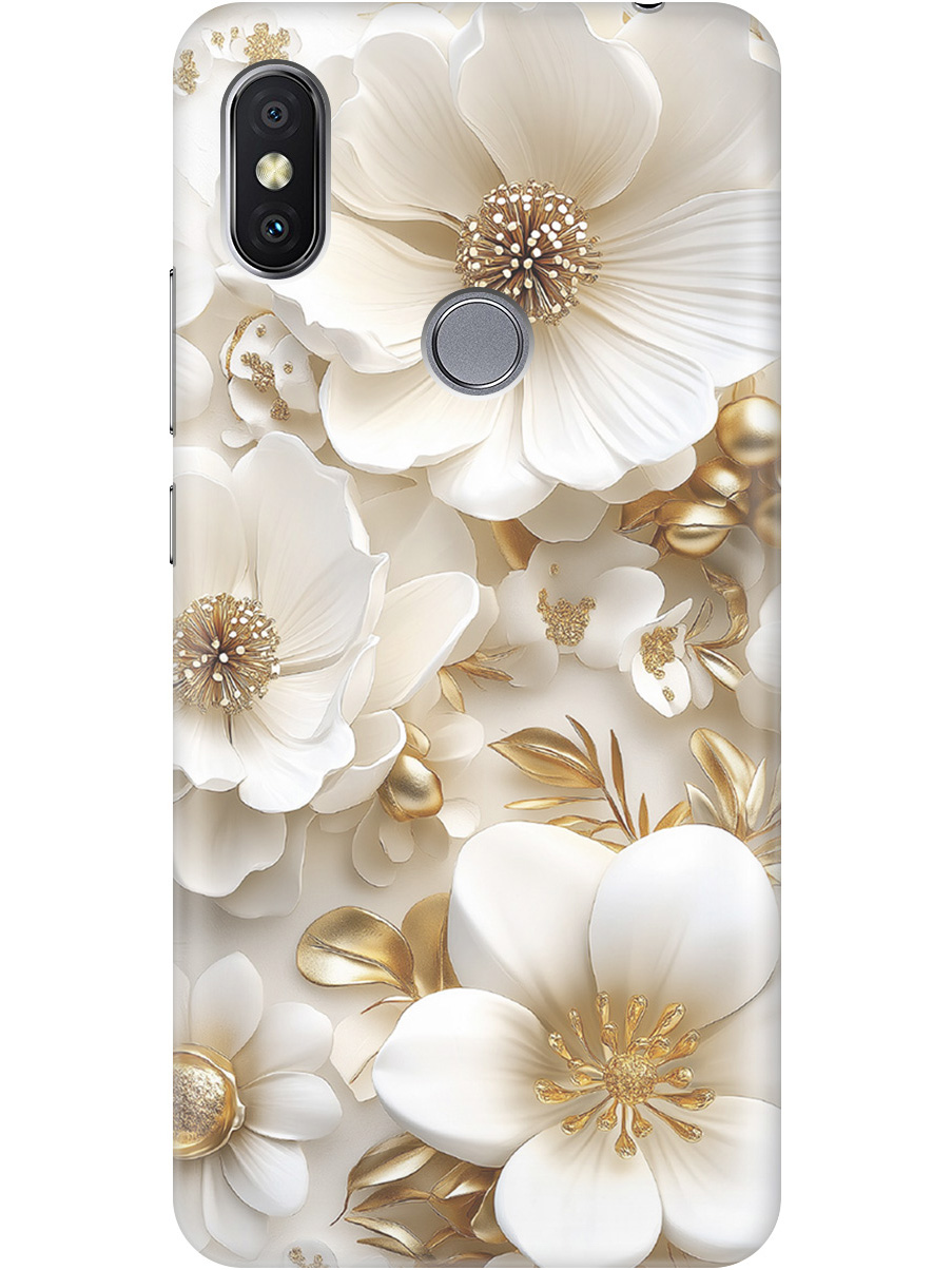 Силиконовый чехол на Xiaomi Redmi S2 с принтом "Золото на белых цветах", Прозрачный;белый;золотистый, 718410224
Силиконовый чехол на Xiaomi Redmi S2 с принтом "Золото на белых цветах", Прозрачный;белый;золотистый, 718410224