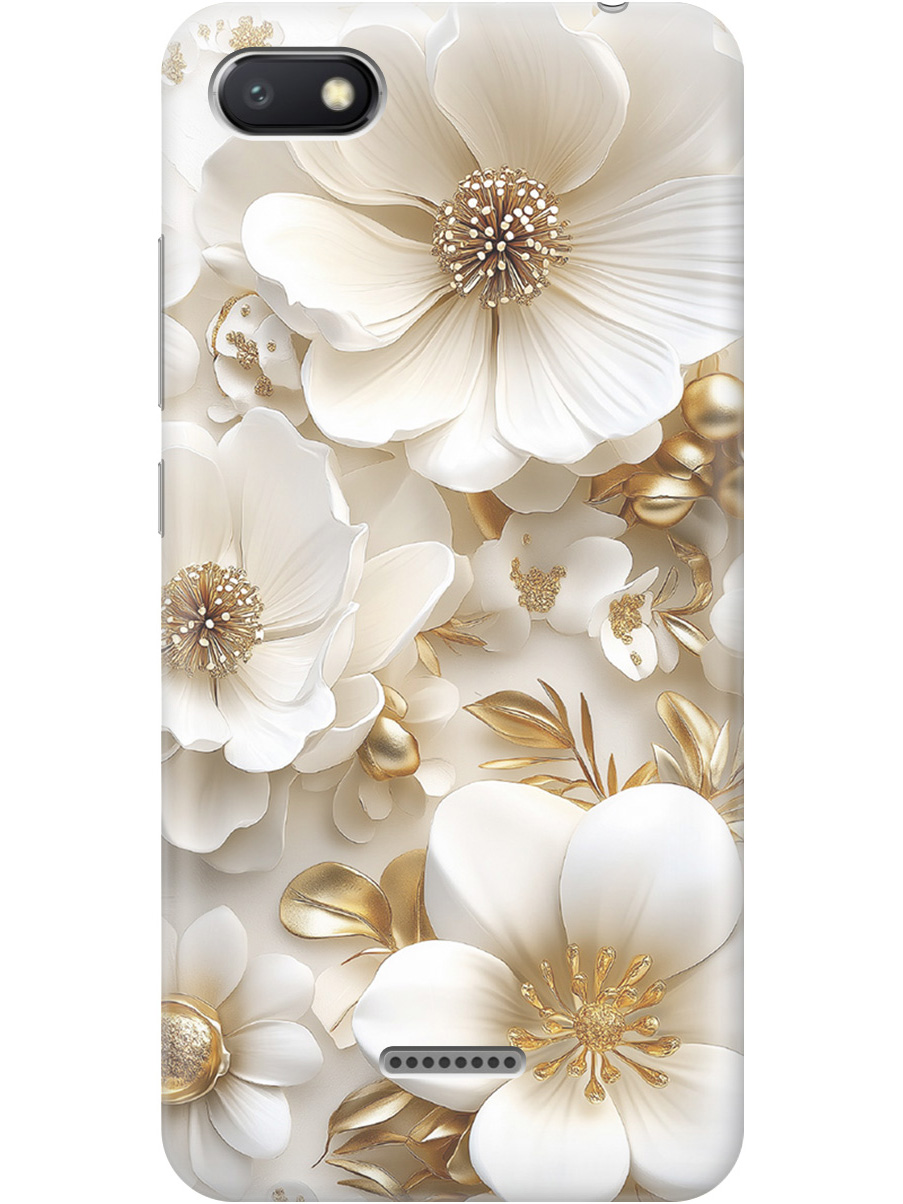 Силиконовый чехол на Xiaomi Redmi 6A с принтом "Золото на белых цветах", Прозрачный;белый;золотистый, 718587124
Силиконовый чехол на Xiaomi Redmi 6A с принтом "Золото на белых цветах", Прозрачный;белый;золотистый, 718587124