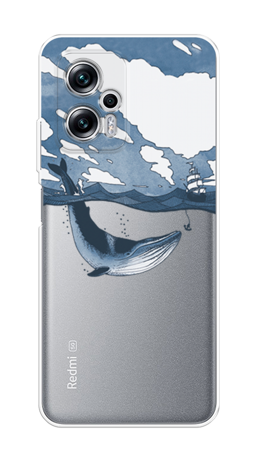 Чехол на Poco X4 GT/Redmi Note 11T Pro/11T Pro Plus "Большой кит", Синий, 315550-1
Чехол на Poco X4 GT/Redmi Note 11T Pro/11T Pro Plus "Большой кит", Синий, 315550-1