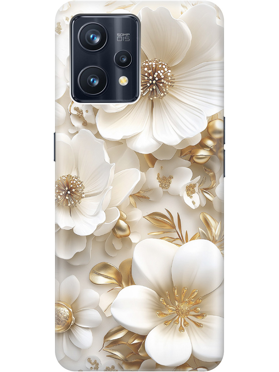 Силиконовый чехол на Realme 9 Pro+ с принтом "Золото на белых цветах", Прозрачный;белый;золотистый, 740189624
Силиконовый чехол на Realme 9 Pro+ с принтом "Золото на белых цветах", Прозрачный;белый;золотистый, 740189624