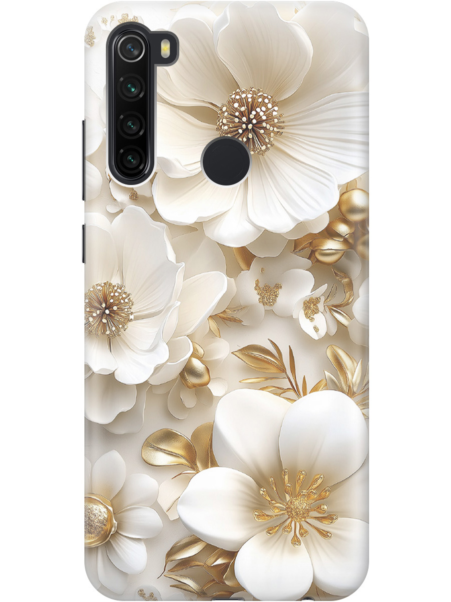 Силиконовый чехол на Xiaomi Redmi Note 8T с принтом "Золото на белых цветах", Прозрачный;белый;золотистый, 722349024
Силиконовый чехол на Xiaomi Redmi Note 8T с принтом "Золото на белых цветах", Прозрачный;белый;золотистый, 722349024
