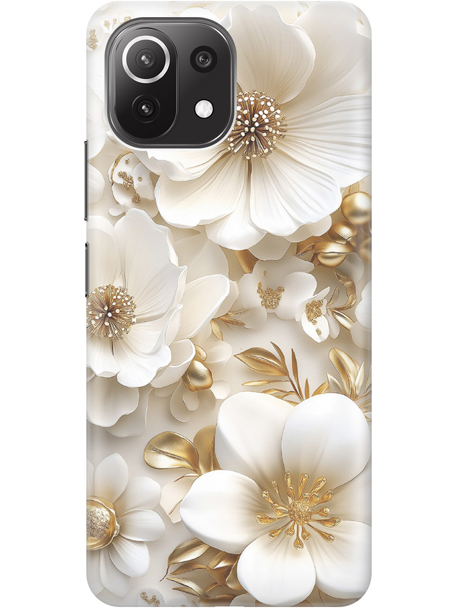 Силиконовый чехол на Xiaomi Mi 11 Lite / 11 Lite 5G с принтом "Золото на белых цветах", Прозрачный;белый;золотистый, 725173324
Силиконовый чехол на Xiaomi Mi 11 Lite / 11 Lite 5G с принтом "Золото на белых цветах", Прозрачный;белый;золотистый, 725173324