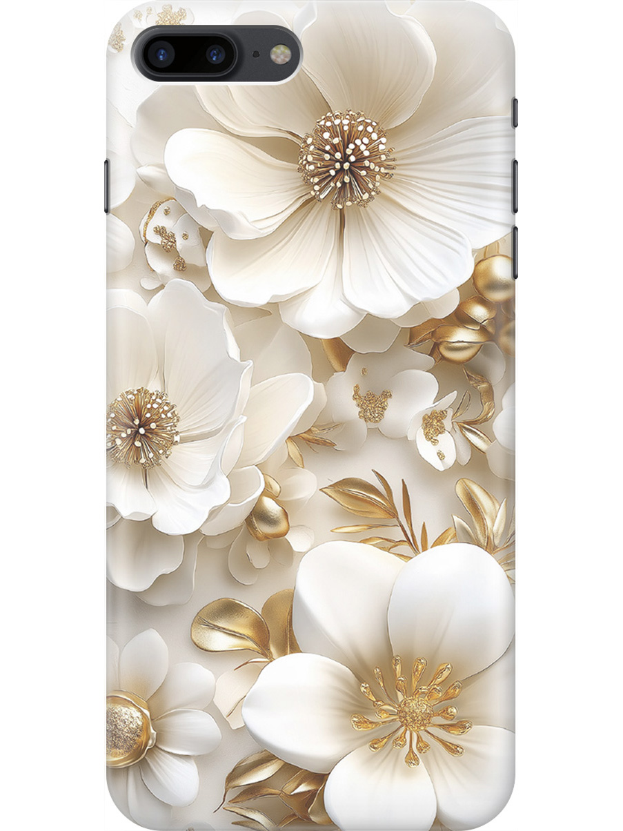 Силиконовый чехол на Apple iPhone 8 Plus / 7 Plus с принтом "Золото на белых цветах", Прозрачный;белый;золотистый, 712479424
Силиконовый чехол на Apple iPhone 8 Plus / 7 Plus с принтом "Золото на белых цветах", Прозрачный;белый;золотистый, 712479424