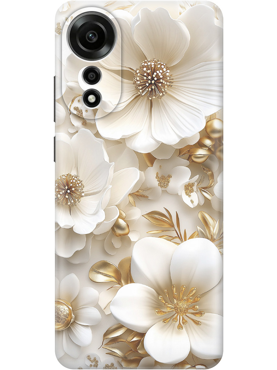 Силиконовый чехол на Oppo A78 4G с принтом "Золото на белых цветах", Прозрачный;белый;золотистый, 782630024
Силиконовый чехол на Oppo A78 4G с принтом "Золото на белых цветах", Прозрачный;белый;золотистый, 782630024