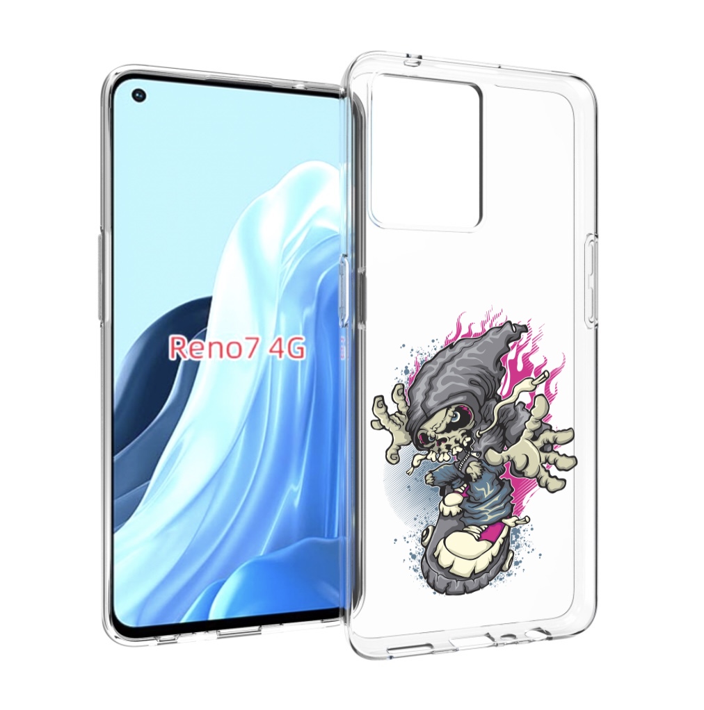 Чехол MyPads нарисованный скелет на скейт борде для OPPO RENO 7 4G, Прозрачный, Tocco
Чехол MyPads нарисованный скелет на скейт борде для OPPO RENO 7 4G, Прозрачный, Tocco