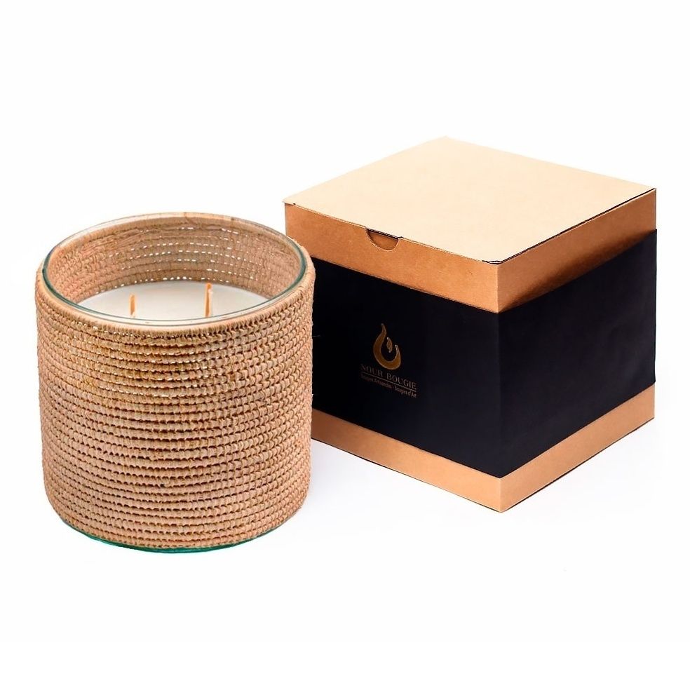 Свеча ароматическая в стакане Nour Bougie Alterna Orange cinnamon 2,4 кг рафия бежевая
Свеча ароматическая в стакане Nour Bougie Alterna Orange cinnamon 2,4 кг рафия бежевая