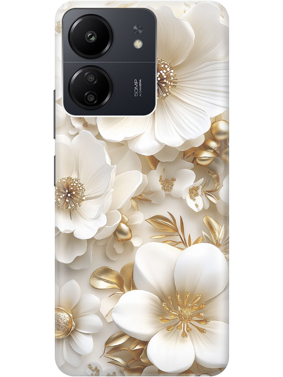 Силиконовый чехол на Xiaomi Redmi 13C / Poco C65 с принтом "Золото на белых цветах", Прозрачный;белый;золотистый, 777767724
Силиконовый чехол на Xiaomi Redmi 13C / Poco C65 с принтом "Золото на белых цветах", Прозрачный;белый;золотистый, 777767724