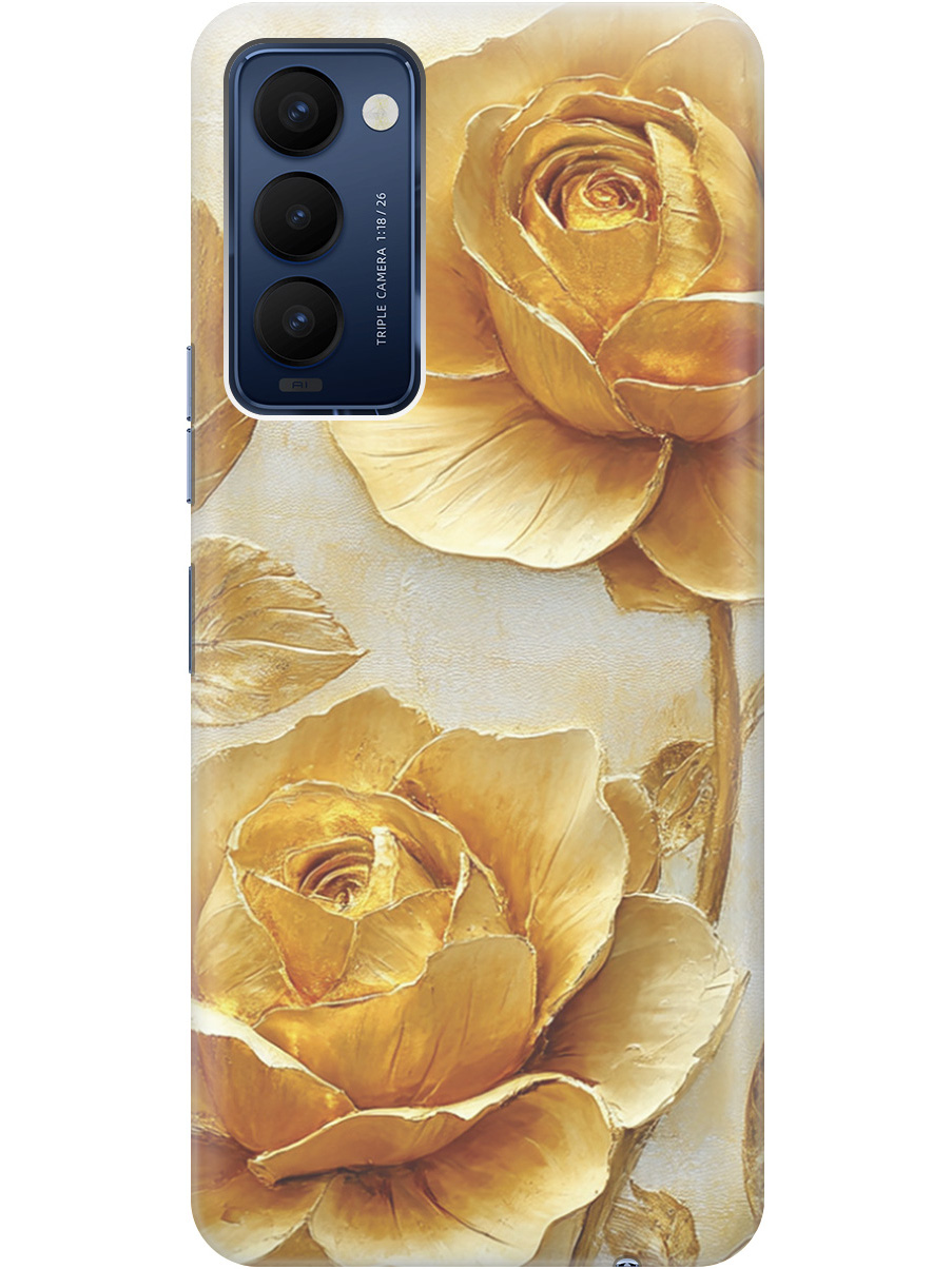 Силиконовый чехол на Tecno Camon 18 / 18P с принтом "Золотые розы", Прозрачный;золотистый;белый, 741735923
Силиконовый чехол на Tecno Camon 18 / 18P с принтом "Золотые розы", Прозрачный;золотистый;белый, 741735923