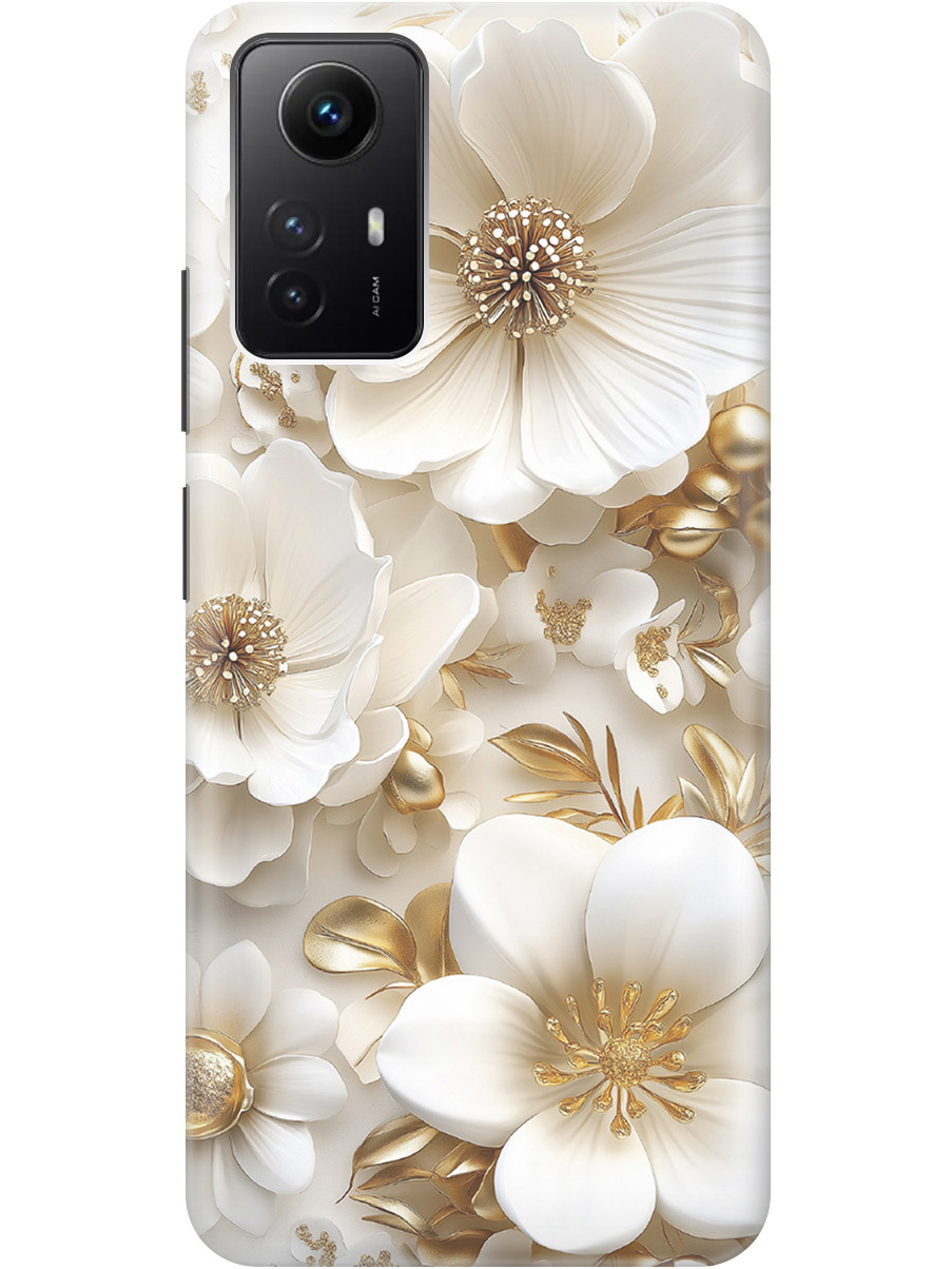 Силиконовый чехол на Xiaomi Redmi Note 12s с принтом "Золото на белых цветах", Прозрачный;белый;золотистый, 778676924
Силиконовый чехол на Xiaomi Redmi Note 12s с принтом "Золото на белых цветах", Прозрачный;белый;золотистый, 778676924
