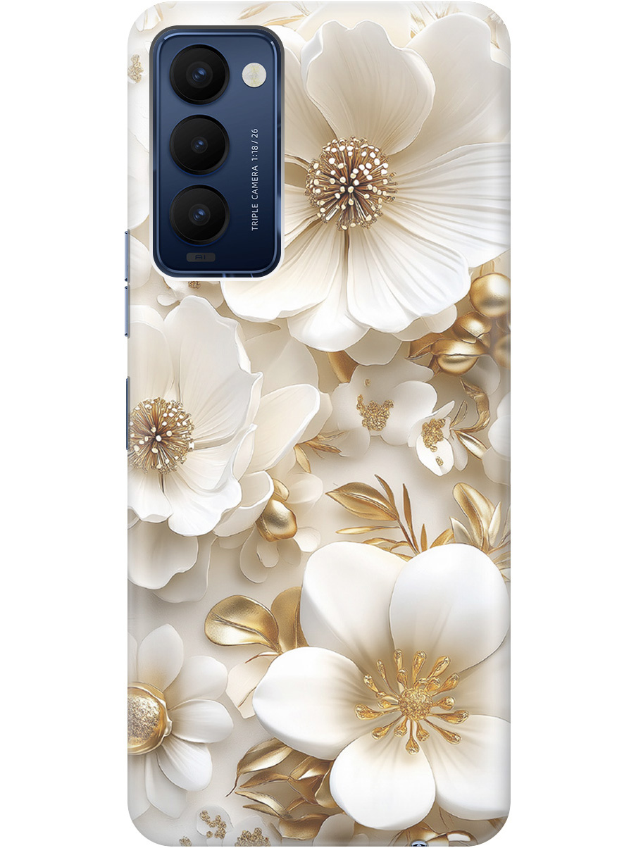 Силиконовый чехол на Tecno Camon 18 / 18P с принтом "Золото на белых цветах", Прозрачный;белый;золотистый, 741735924
Силиконовый чехол на Tecno Camon 18 / 18P с принтом "Золото на белых цветах", Прозрачный;белый;золотистый, 741735924
