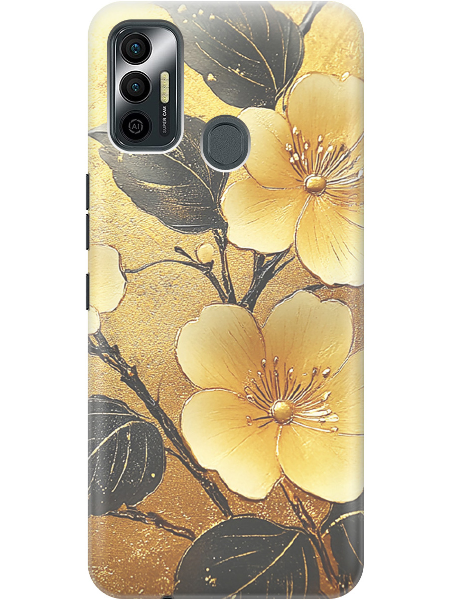Силиконовый чехол на Tecno Spark 7 с принтом "Цветы и золото", Прозрачный;желтый;черный, 741736124
Силиконовый чехол на Tecno Spark 7 с принтом "Цветы и золото", Прозрачный;желтый;черный, 741736124