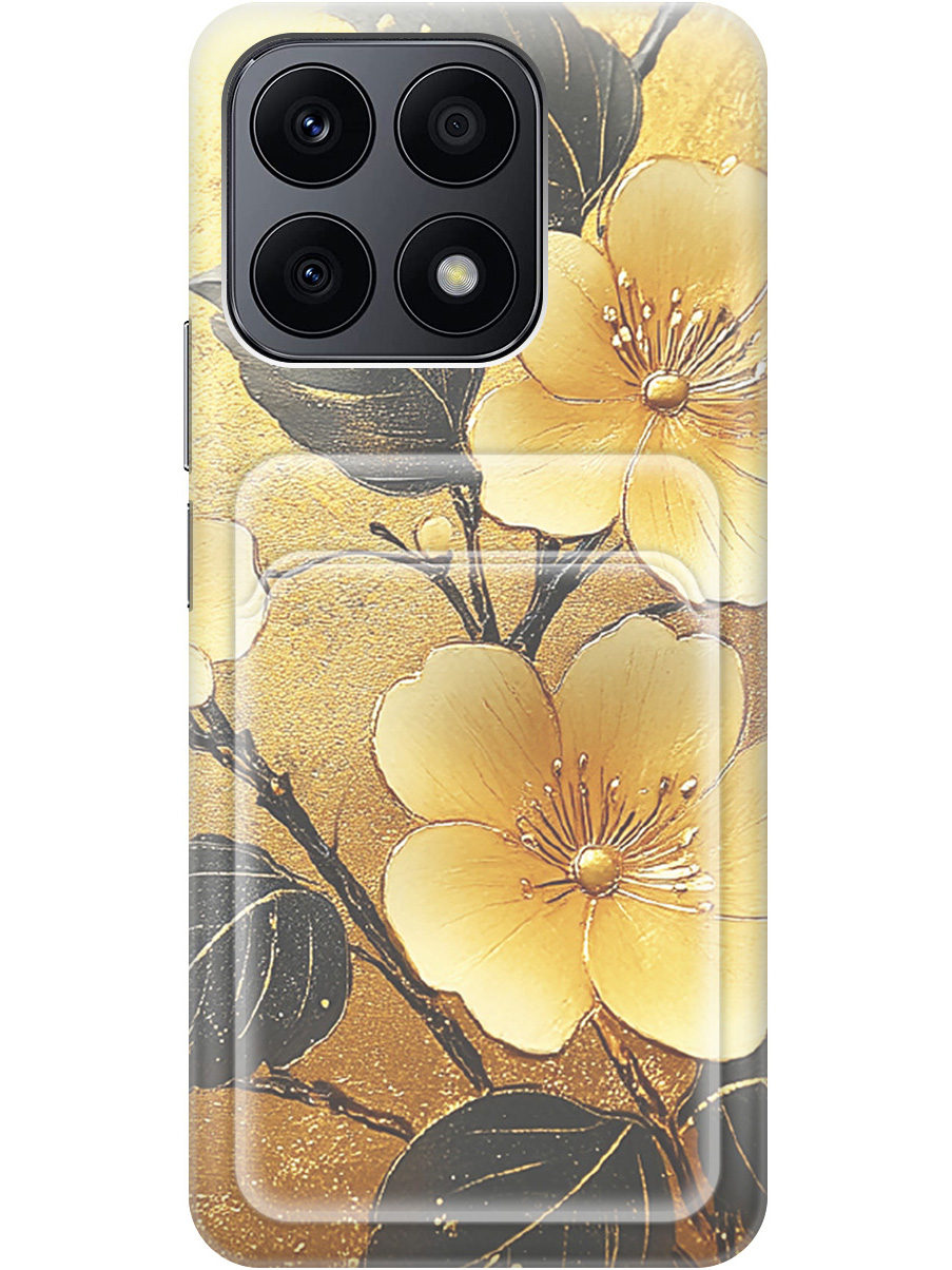 Силиконовый чехол на Honor X8a с принтом "Цветы и золото" с карманом для карты, Прозрачный;желтый;черный, 768741624
Силиконовый чехол на Honor X8a с принтом "Цветы и золото" с карманом для карты, Прозрачный;желтый;черный, 768741624