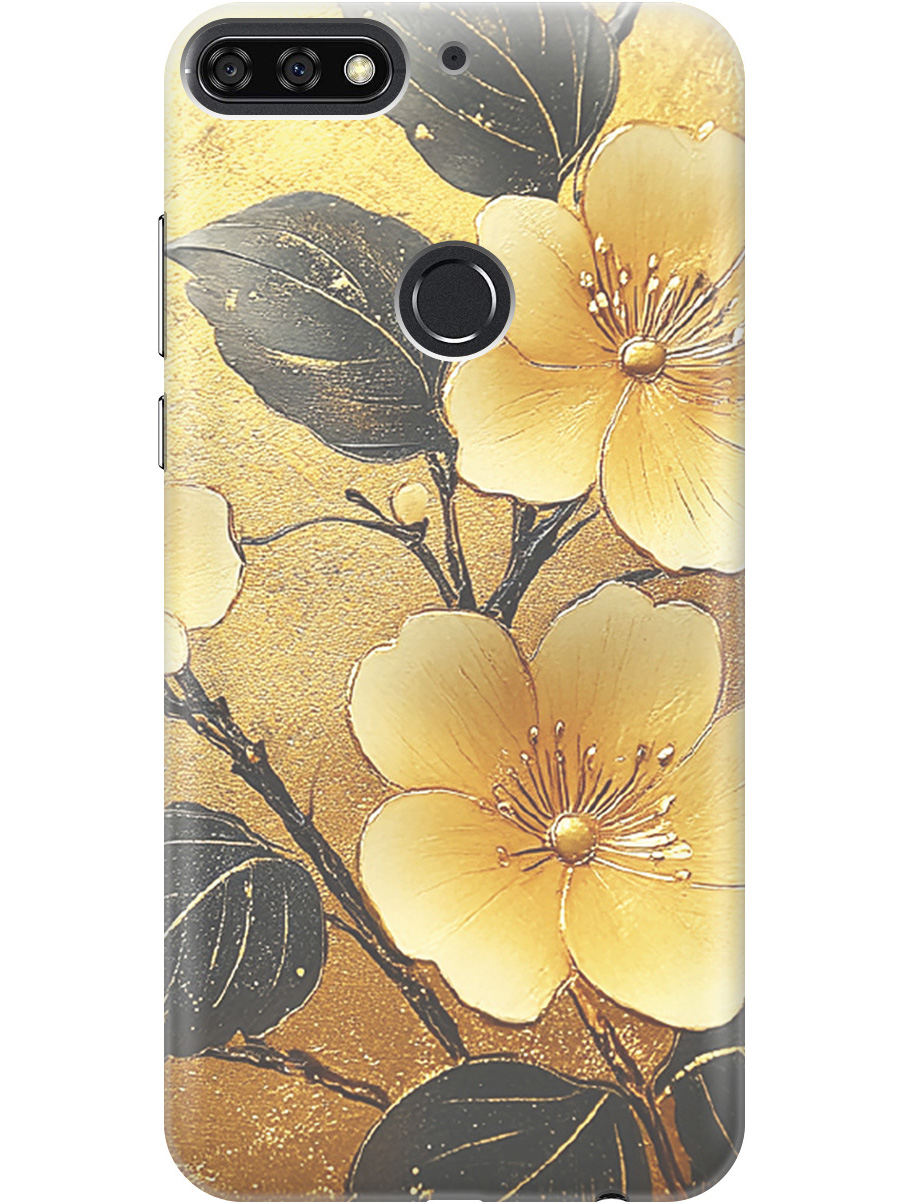 Силиконовый чехол на Honor 7C / 7A Pro / Huawei Y6 Prime (2018) с принтом "Цветы и золото", Прозрачный;желтый;черный, 717873024
Силиконовый чехол на Honor 7C / 7A Pro / Huawei Y6 Prime (2018) с принтом "Цветы и золото", Прозрачный;желтый;черный, 717873024