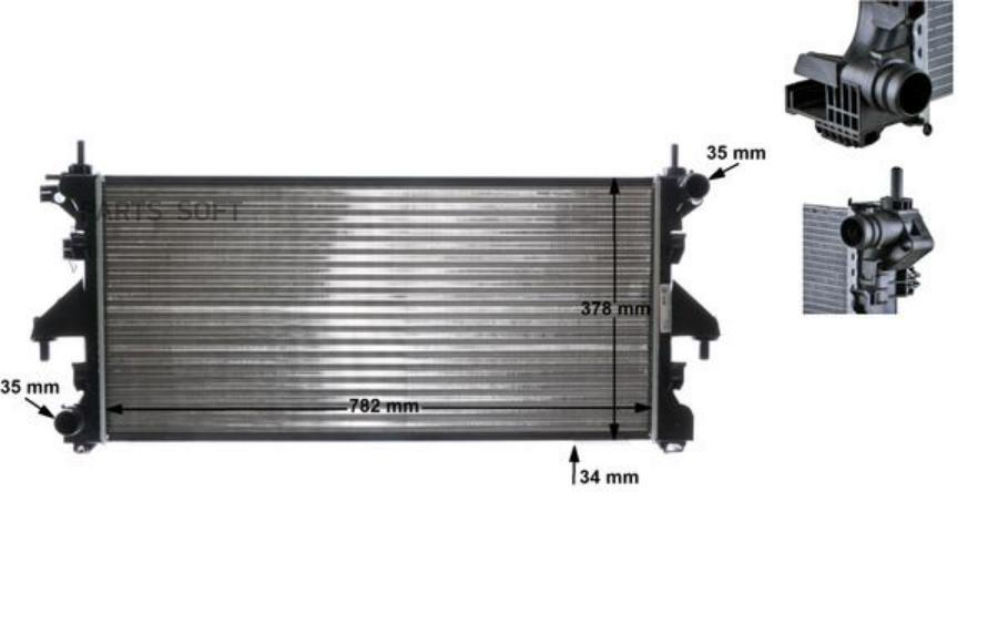 Радиатор двигателя Fiat Ducato 06>11 Citroen Jumper 06>12 Peugeot Boxer 06> MAHLE CR886000
Радиатор двигателя Fiat Ducato 06>11 Citroen Jumper 06>12 Peugeot Boxer 06> MAHLE CR886000