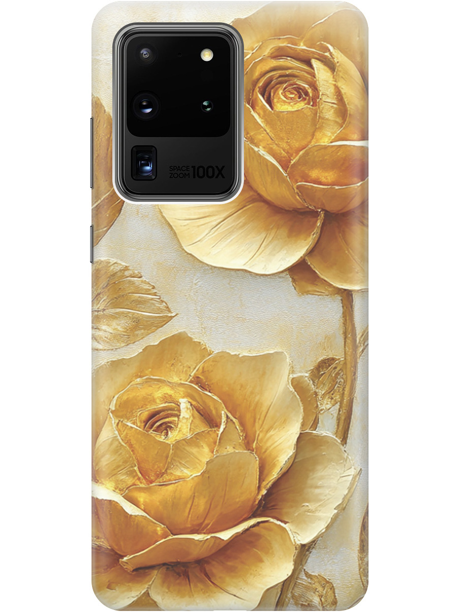Силиконовый чехол на Samsung Galaxy S20 Ultra с принтом "Золотые розы", Прозрачный;золотистый;белый, 722628623
Силиконовый чехол на Samsung Galaxy S20 Ultra с принтом "Золотые розы", Прозрачный;золотистый;белый, 722628623