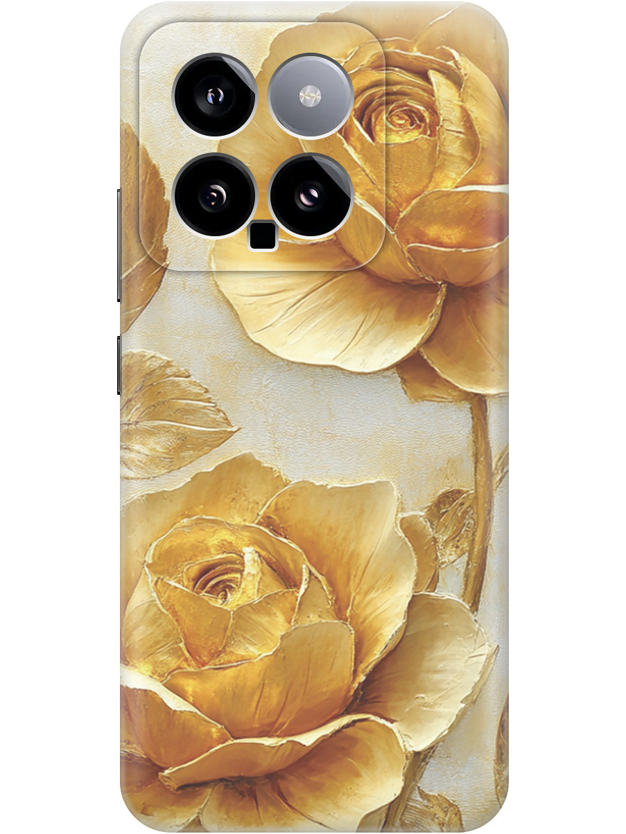 Силиконовый чехол на Xiaomi 14 с принтом "Золотые розы", Прозрачный;золотистый;белый, 777769923
Силиконовый чехол на Xiaomi 14 с принтом "Золотые розы", Прозрачный;золотистый;белый, 777769923