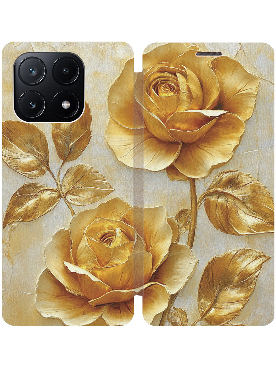 Чехол-книжка на Xiaomi Poco X6 Pro 5G с принтом "Золотые розы" золотой, Золотистый;белый, 780484123
Чехол-книжка на Xiaomi Poco X6 Pro 5G с принтом "Золотые розы" золотой, Золотистый;белый, 780484123