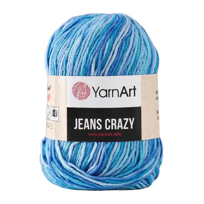 Пряжа YarnArt Jeans crazy 55% хлопок, 45% акрил 160 м, 1 шт, 50 г, 8212 голубой-серый, "Jeans crazy" 55% хлопок, 45% акрил 160 м, 1 шт, 50 г, 8212 голубой-серый
Пряжа YarnArt Jeans crazy 55% хлопок, 45% акрил 160 м, 1 шт, 50 г, 8212 голубой-серый, "Jeans crazy" 55% хлопок, 45% акрил 160 м, 1 шт, 50 г, 8212 голубой-серый