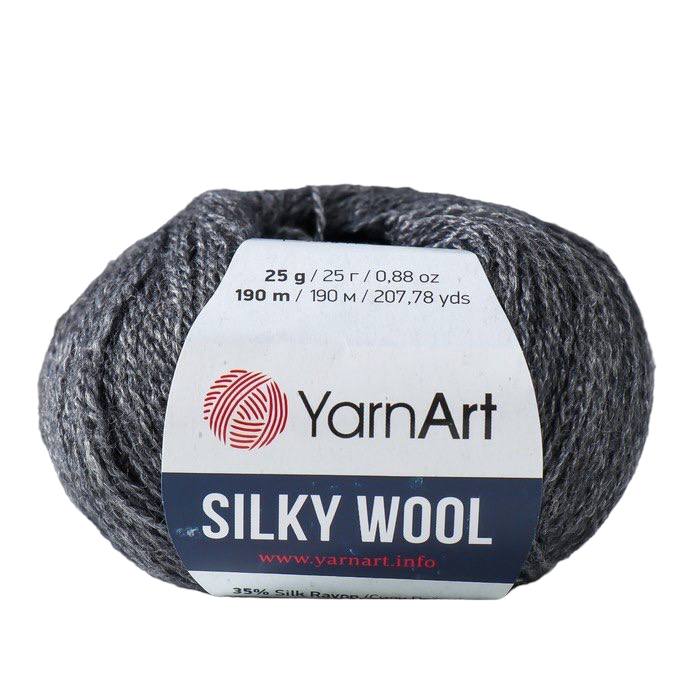 Пряжа YarnArt Silky Wool 35% шелк Rayon, 65% мериносовая шерсть 190 м, 25г 335 темно-серый, "Silky Wool" 35% шелк Rayon, 65% мериносовая шерсть 190 м, 1 шт, 25 г 335 темно-серый
Пряжа YarnArt Silky Wool 35% шелк Rayon, 65% мериносовая шерсть 190 м, 25г 335 темно-серый, "Silky Wool" 35% шелк Rayon, 65% мериносовая шерсть 190 м, 1 шт, 25 г 335 темно-серый