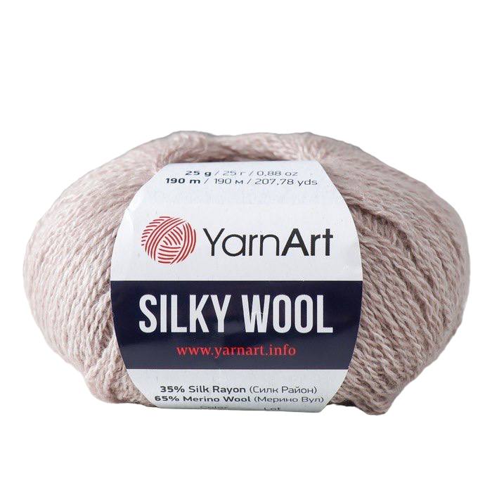 Пряжа YarnArt Silky Wool 35% шелк Rayon, 65% мериносовая шерсть 190 м, 25 г 337 какао, Серый, "Silky Wool" 35% шелк Rayon, 65% мериносовая шерсть 190 м, 1 шт, 25 г 337 какао
Пряжа YarnArt Silky Wool 35% шелк Rayon, 65% мериносовая шерсть 190 м, 25 г 337 какао, Серый, "Silky Wool" 35% шелк Rayon, 65% мериносовая шерсть 190 м, 1 шт, 25 г 337 какао