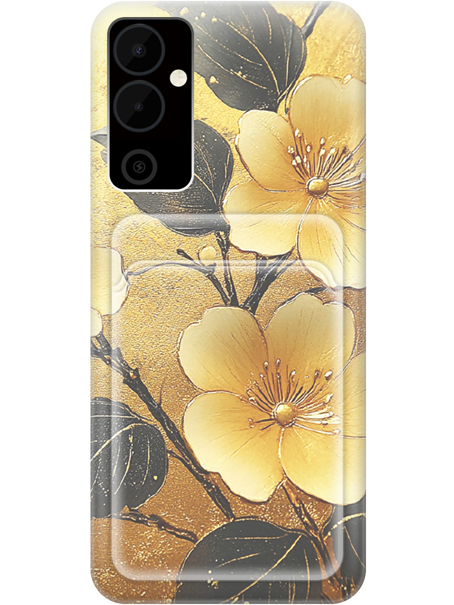 Силиконовый чехол на Tecno Pova Neo 2 с принтом "Цветы и золото" с карманом для карты, Прозрачный;желтый;черный, 778682424
Силиконовый чехол на Tecno Pova Neo 2 с принтом "Цветы и золото" с карманом для карты, Прозрачный;желтый;черный, 778682424