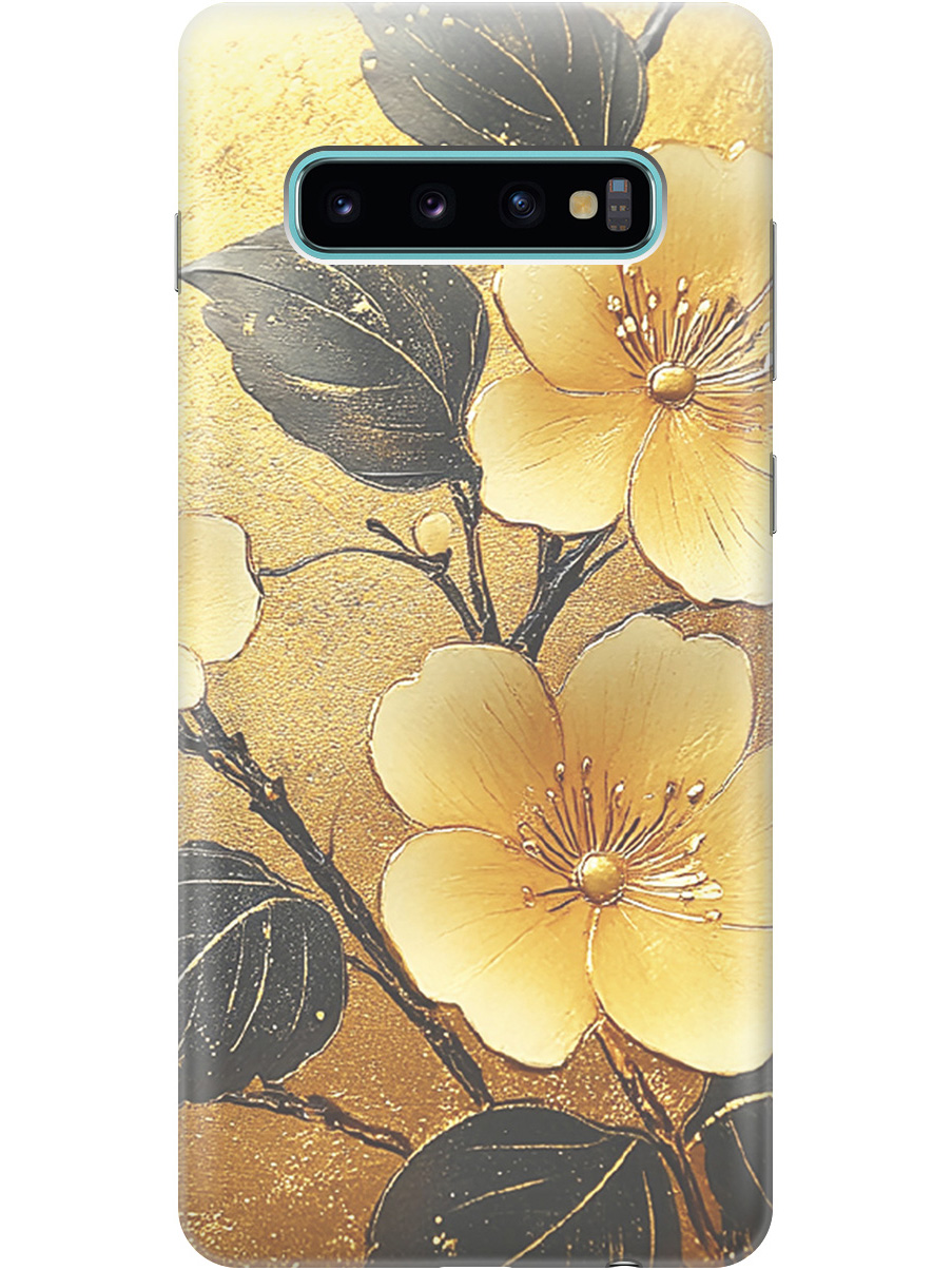 Силиконовый чехол на Samsung Galaxy S10+ с принтом "Цветы и золото", Прозрачный;желтый;черный, 720461124
Силиконовый чехол на Samsung Galaxy S10+ с принтом "Цветы и золото", Прозрачный;желтый;черный, 720461124