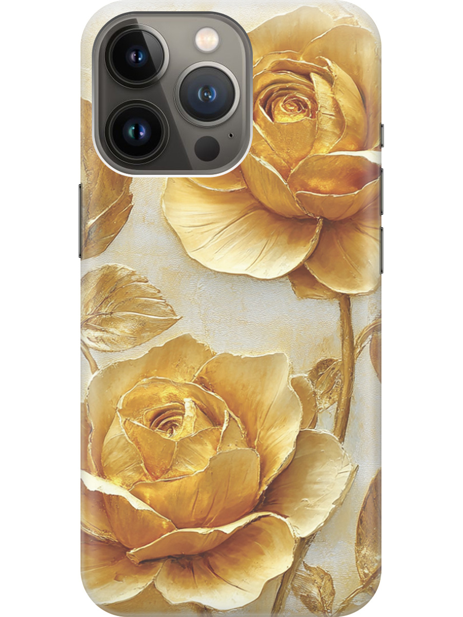 Силиконовый чехол на Apple iPhone 13 Pro с принтом "Золотые розы", Прозрачный;золотистый;белый, 732241023
Силиконовый чехол на Apple iPhone 13 Pro с принтом "Золотые розы", Прозрачный;золотистый;белый, 732241023