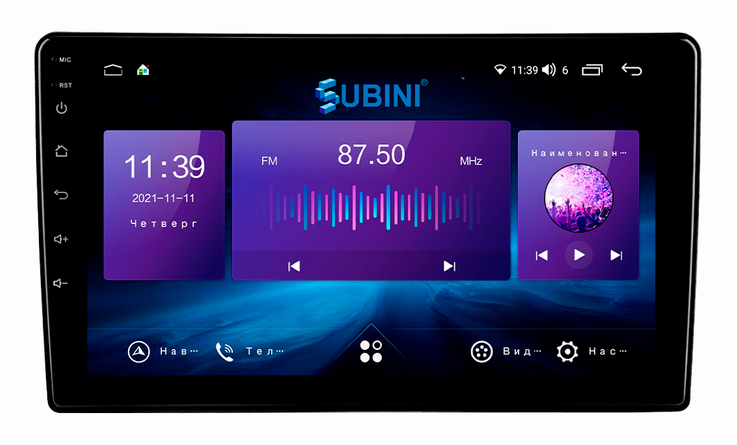 фото Автомагнитола для mitsubishi l 200, triton 2019+, 3/32 гб, android 10, ips 9", 8-ядер, sim subini